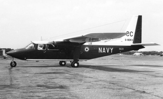 Britten Norman Defender G-BDKX bought by Indian Navy